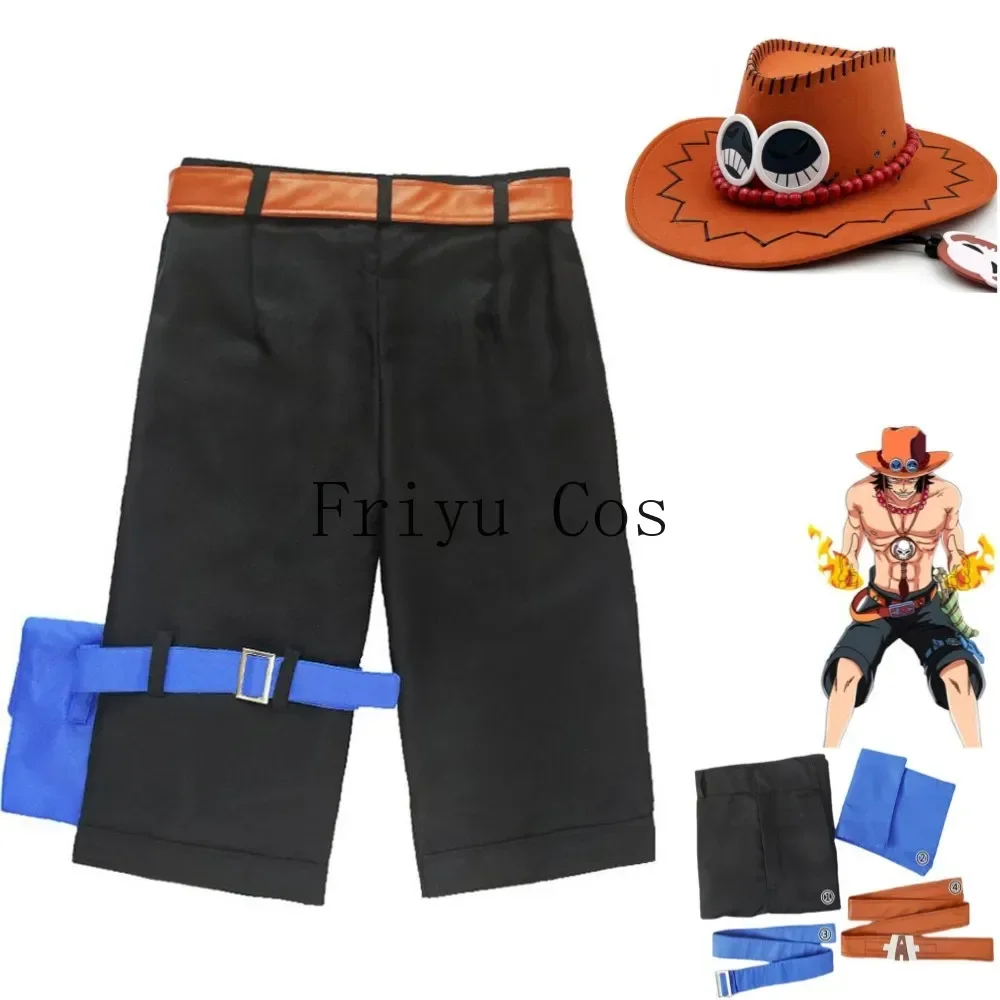 Men Accessories Set - 애니메이션 포트가스·디·에이스 코스프레 의상 흰 수염