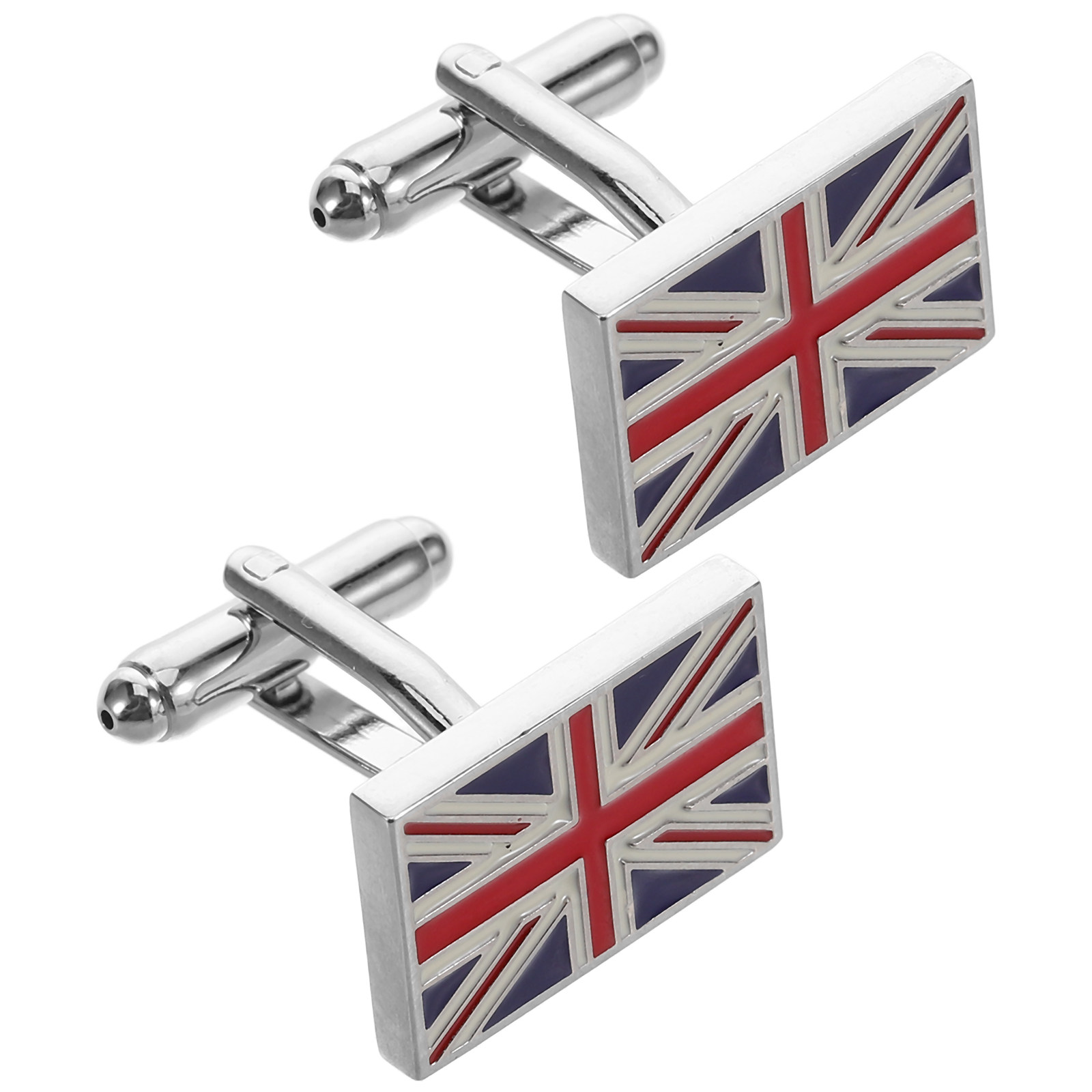 Men'S Accessories Uk - 1쌍 황동 영국 국기 커프스 링크