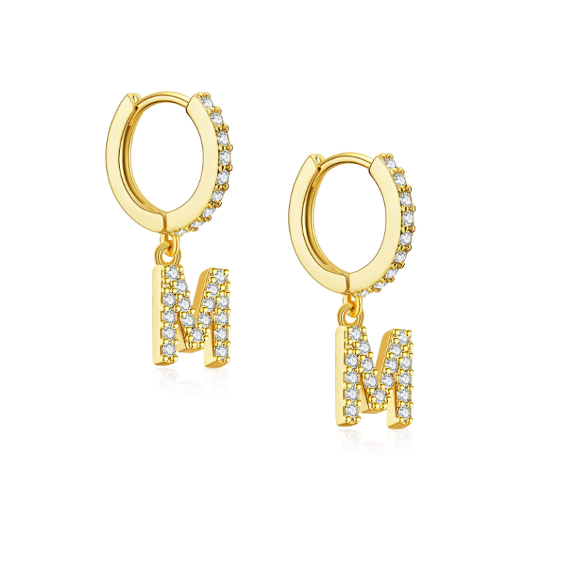 패션 이니셜 편지 A-Z 드롭 귀걸이 여성을위한 남자  - Men'S Accessories Drop Shipping 리뷰 및 가격