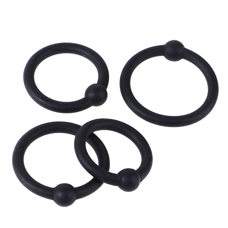4Pcs 남성 페니스 링 크리스탈 딜레이 콕링 실리콘  - Men Accessories Combo 리뷰 및 가격