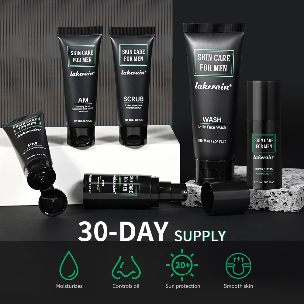 레이크레인 남성용 스킨케어 키트, 유분 조절, 피부 탄 - Men Accessories Combo 리뷰 및 가격