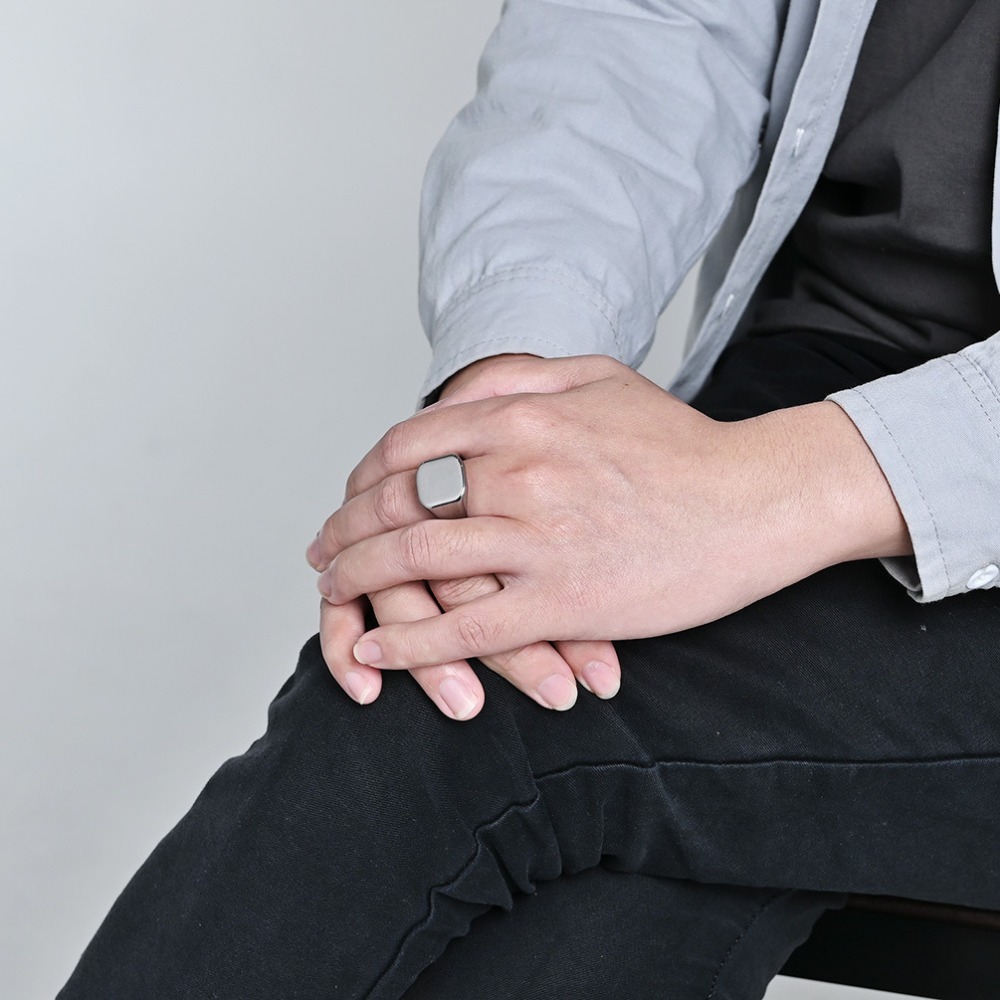 남성용 소멘 시그넷 스퀘어 텅스텐 카바이드 반지, 부드 - Signet Ring Men 리뷰 및 가격
