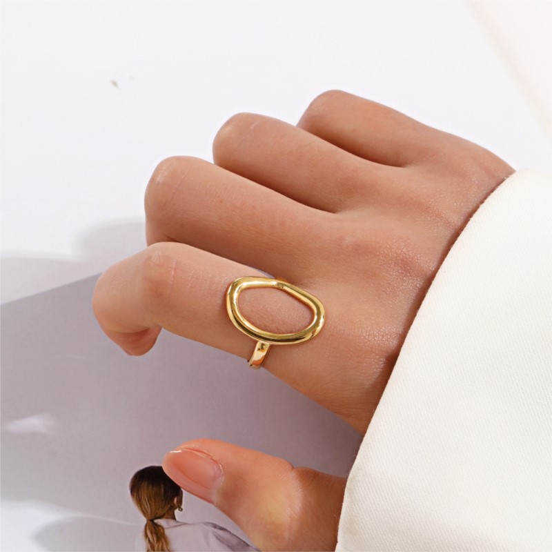 ANENJERY 316L 스테인레스 스틸 중공 타원형  - Men Accessories Sale 리뷰 및 가격